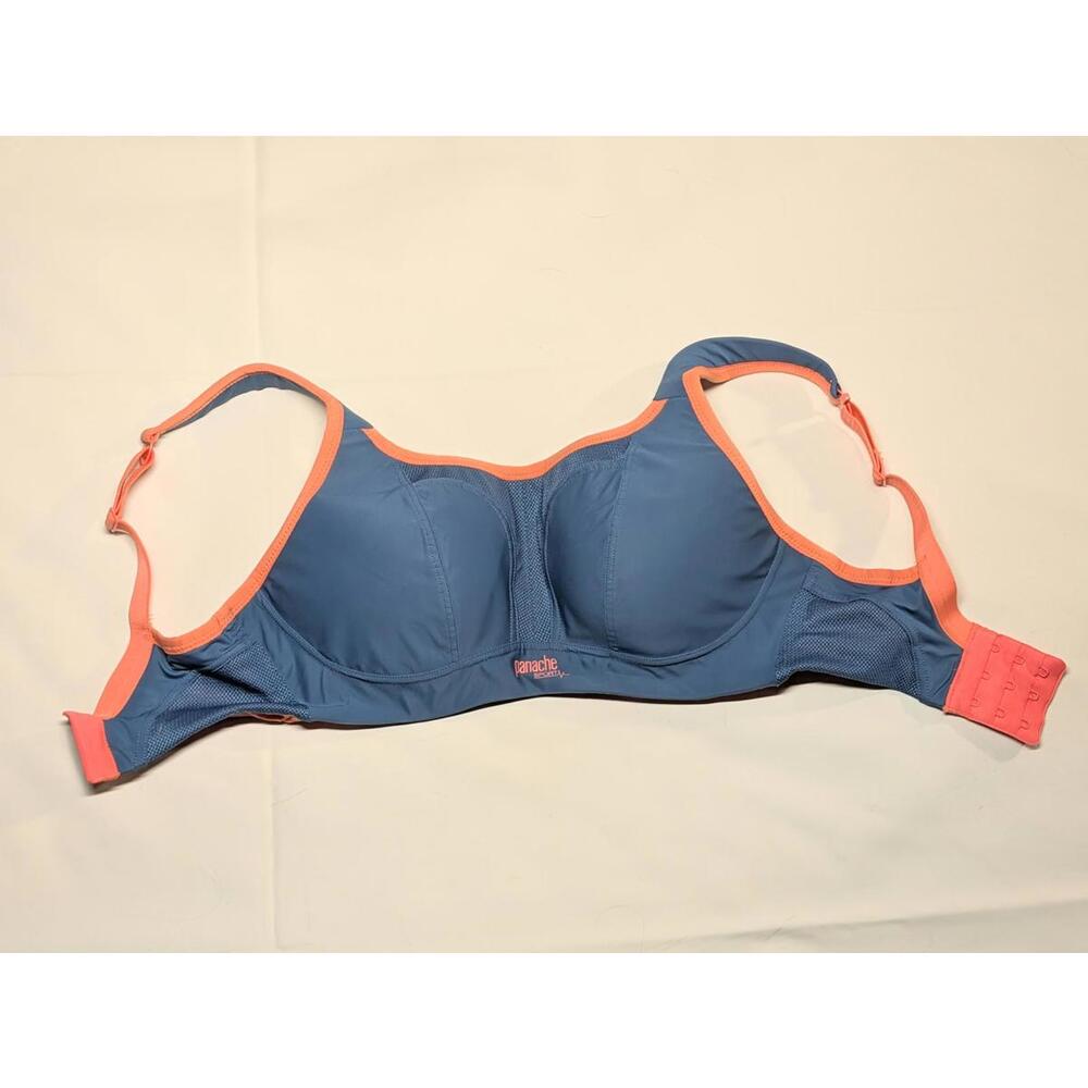 EUC Panache 28E Non Wired Sports Bra Blue 7341 - Picture 4 of 7